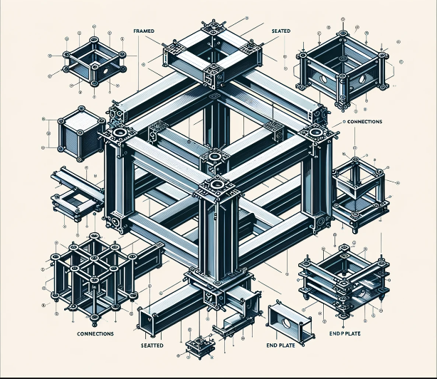 Types of steel connections and their classifications