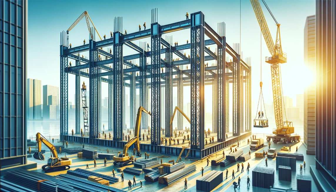 Creating portal frame structures