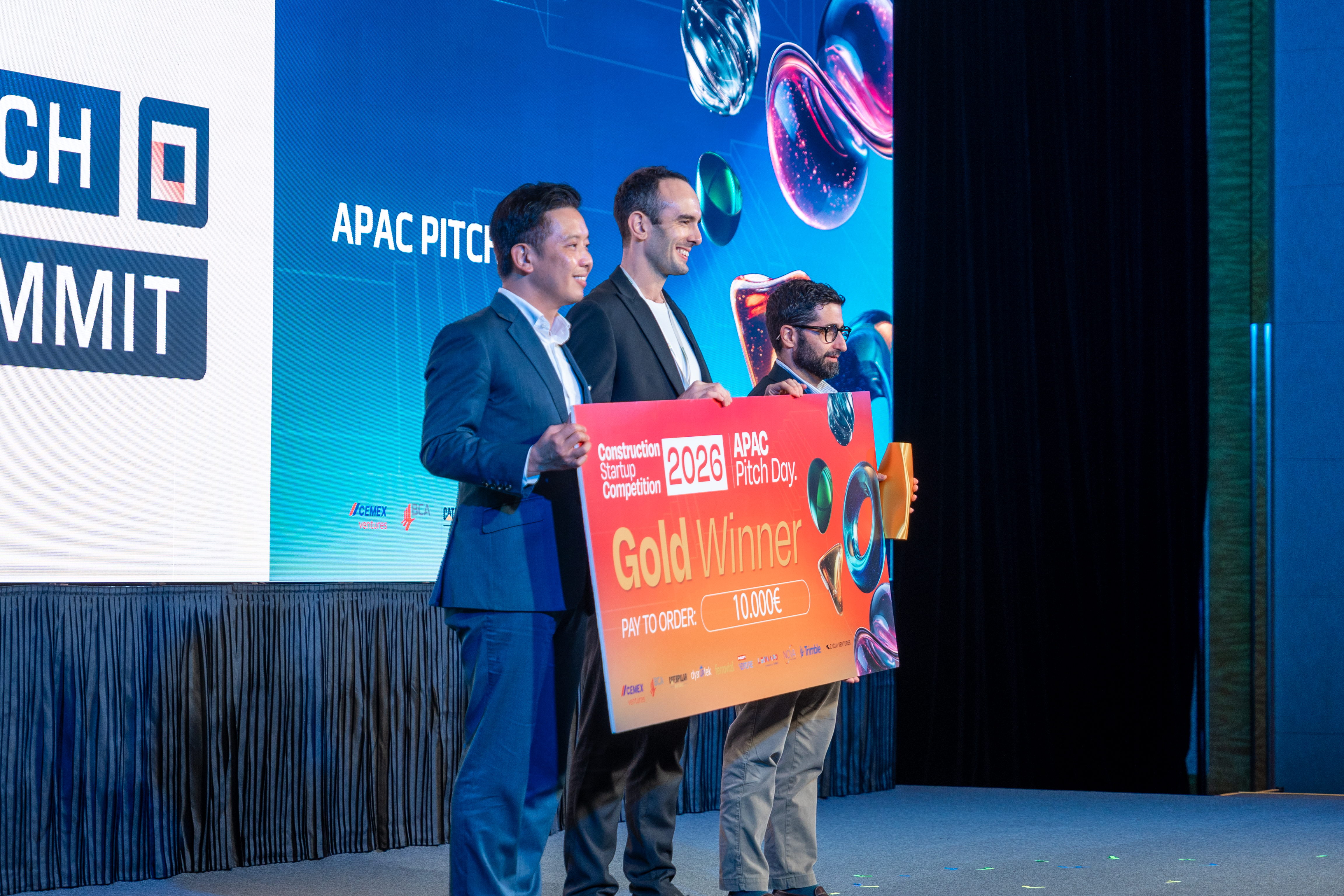 Civils.ai wins Gold at the Construction Startup Competition 2026 APAC Pitch Day